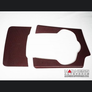 Alfa Romeo Stelvio Complete Interior Trim Kit - Red Carbon Fiber 